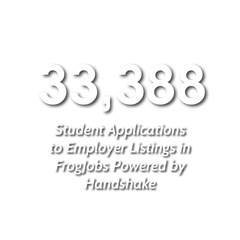 33,388 Student Applications to Employer Listings in FrogJobs Powered by Handshake